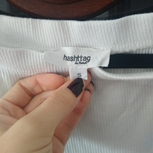 Ribbed off the should top - Picture 2 of 2